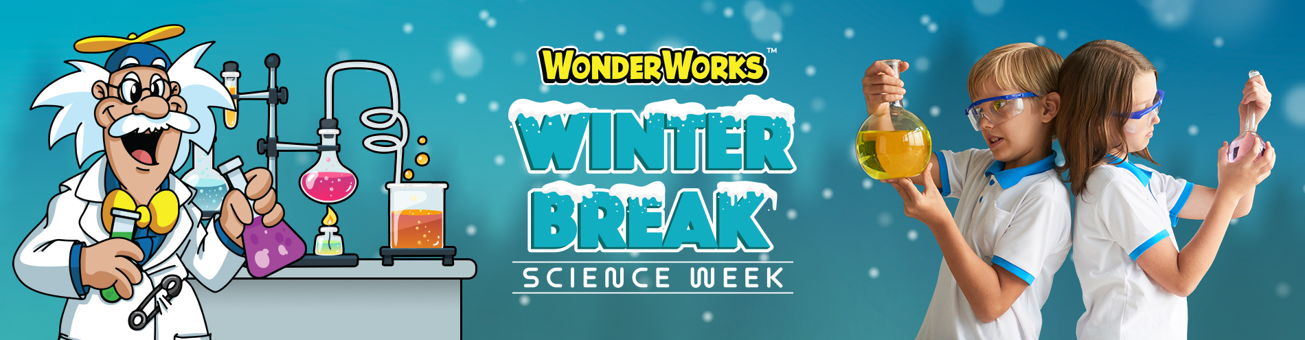 Winter Break Science Week Header Blue