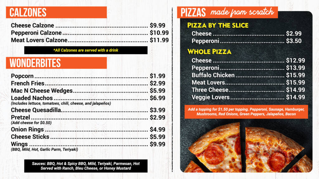 Works Eatery Pizza Menu