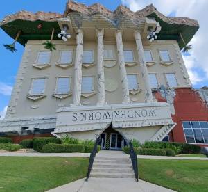 Panama City Beach upside-down house, summer
