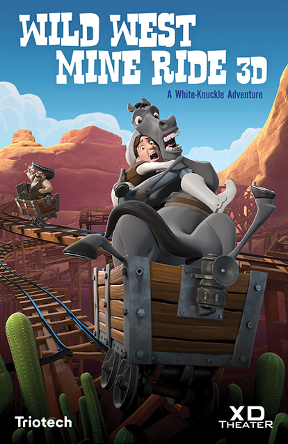 Wild Wild West Mine Ride Poster